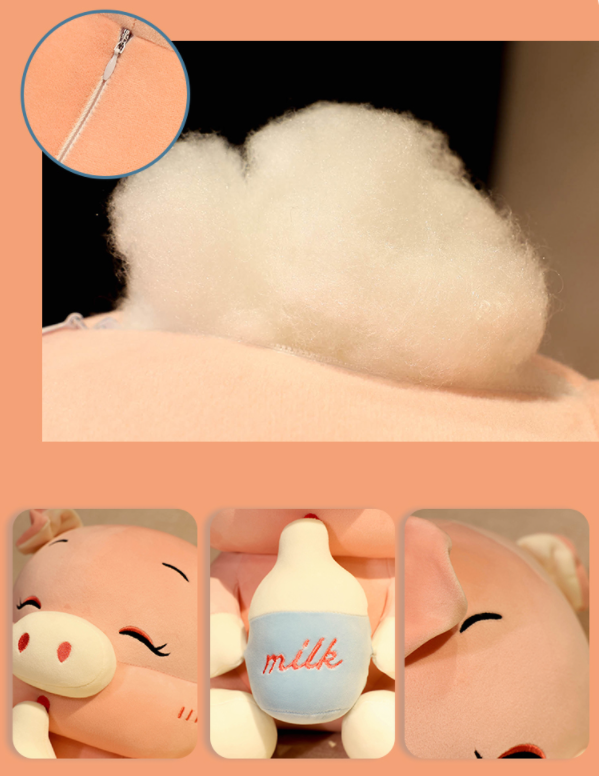 li Plush pig Stuffed Toy Soft Stuffed Plush Pillow Cushion Cute Plush pig Stuffed Kids Doll Birthday Gifts