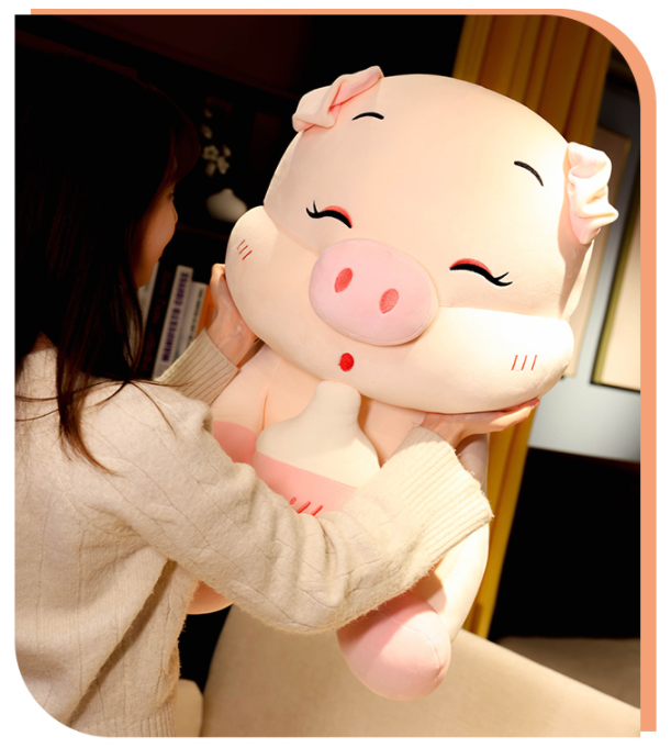 li Plush pig Stuffed Toy Soft Stuffed Plush Pillow Cushion Cute Plush pig Stuffed Kids Doll Birthday Gifts