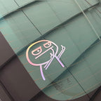 ZG Funny Middle Finger Reflective Vinyl Car Sticker Bike Bicycle Decal Styling Decor Exterior Accessories