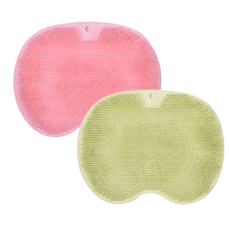 Shower Foot Scrubber Massager Cleaner Acupressure Mat Non-Slip Improve Circulation Exfoliation Massage Silicone Bath Pad
