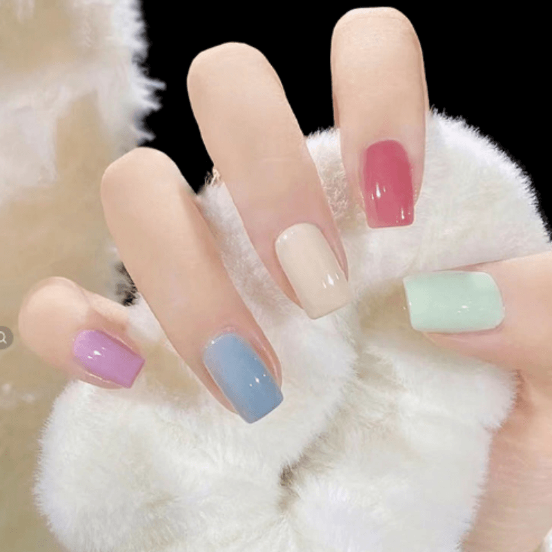 Macarone 26 Color Nail Polish Glue Solid Ice Cream Can