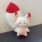 Cute Fox Tail Plush Toy Cute Cartoon Animal Fox Stuffed Doll Girls Lover Valentine's Gift Sofa Decor Pillows