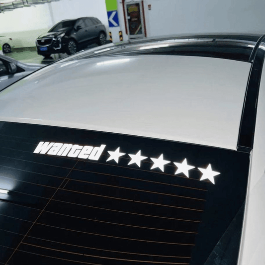 Personality Creative Wanted 5 Stars Waterproof Car Sticker