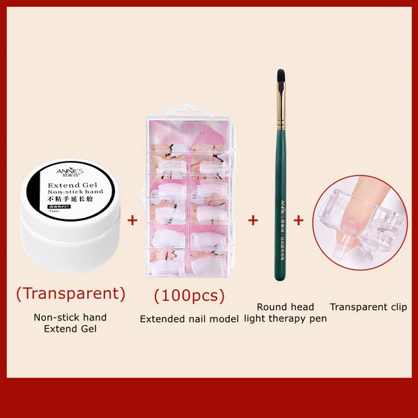 Non-stick Nail Extension Builder Gel UV Polish Glue Easy Extend