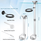 NEW Fish Tank Aquarium Feeding Circle Multi-functional Feeding Tube