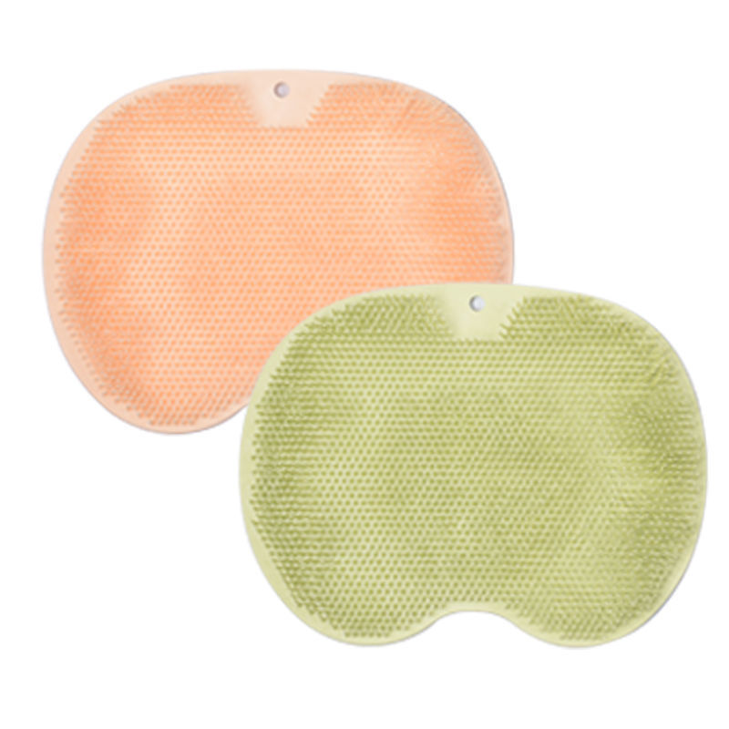 Shower Foot Scrubber Massager Cleaner Acupressure Mat Non-Slip Improve Circulation Exfoliation Massage Silicone Bath Pad