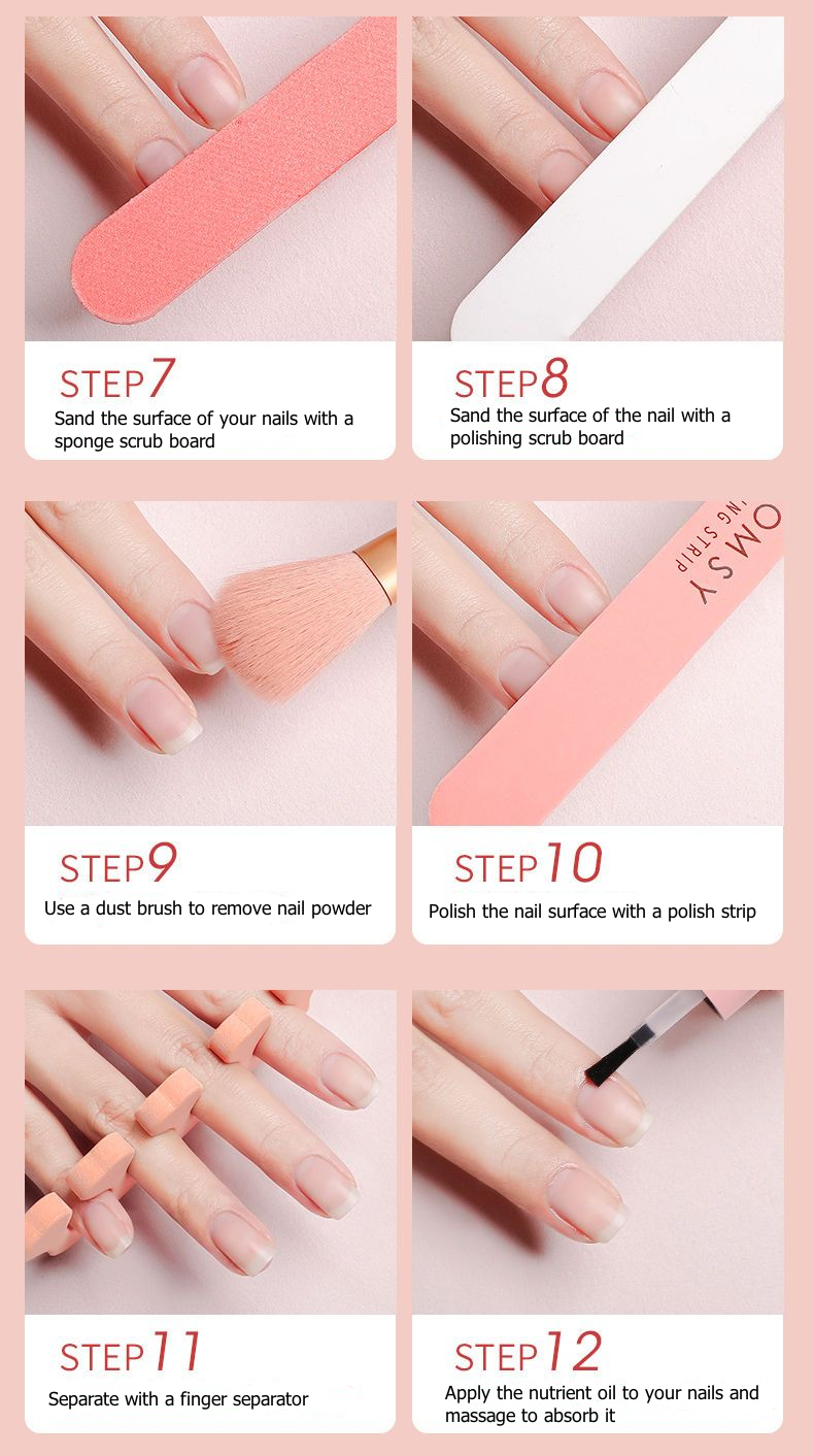 Nail Manicure Kit Complete household Rub Nail File Sharpen Nail Strip Exfoliating Scissors
