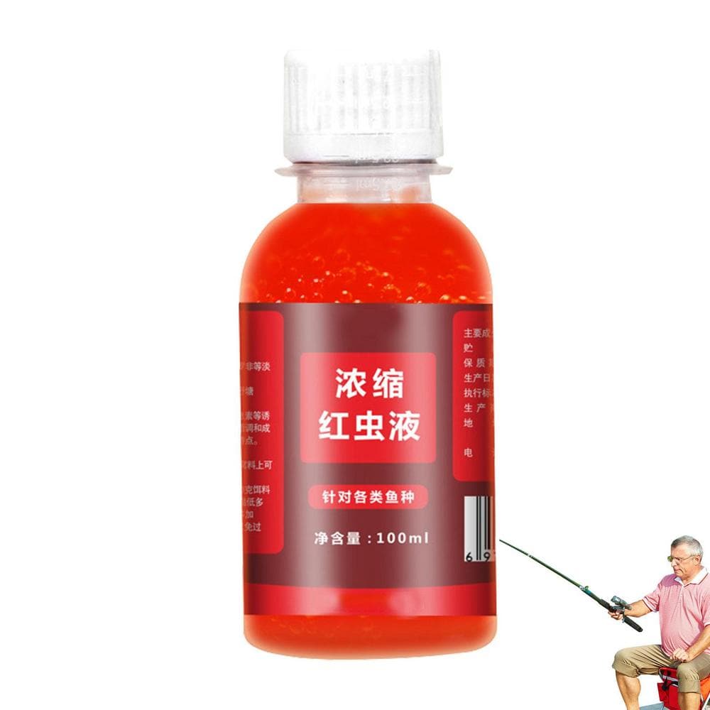 100ML Fishing Red Worm Attractant Bait Liquid