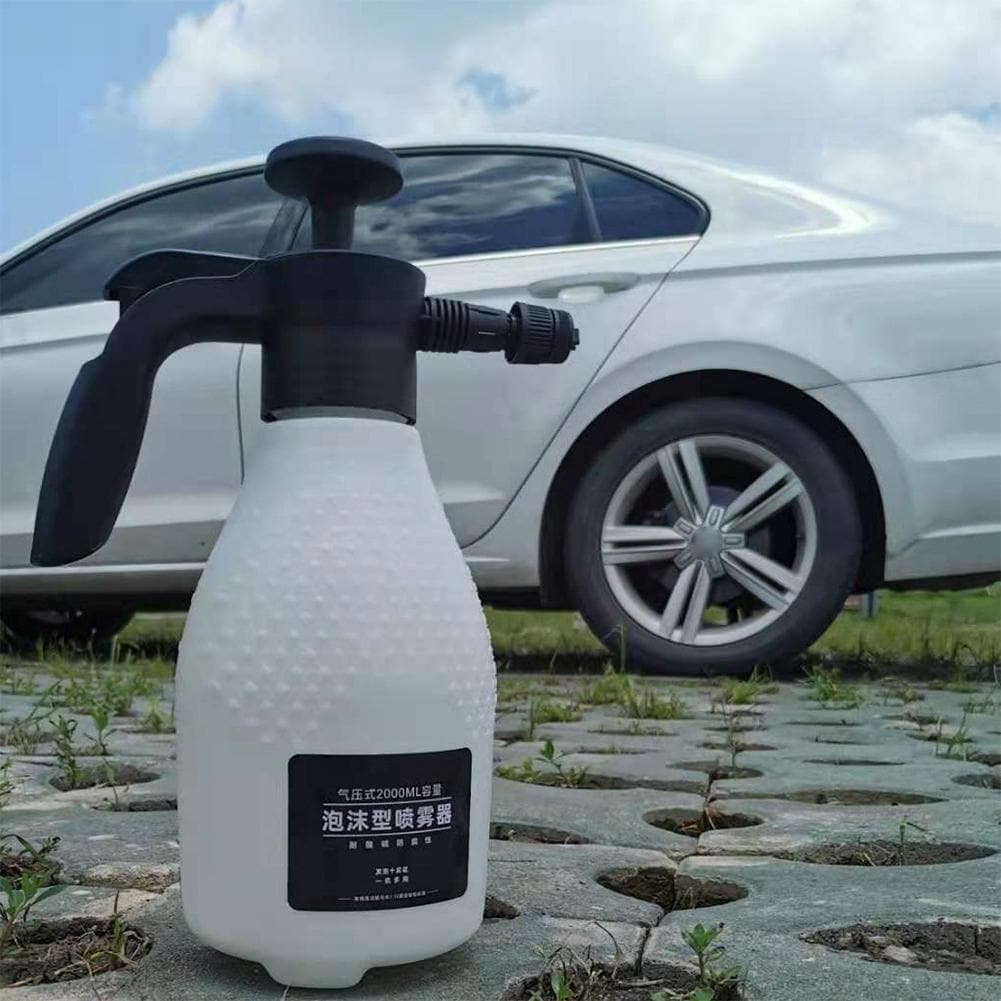 2L Foam Spray Watering Can Acid And Alkali Resistant Car Wash Artifact Handheld Foam Pot For Car Wash Gun Car Wash Supplies F0V6