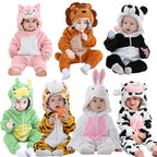Baby Rompers Winter Costume Flannel for Girl Boy Toddler Infant Clothes Kids