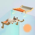 Hot Selling Hammock Sturdy Cat Window Perch Wooden Assembly Hanging Bed Cotton Canvas Easy Washable Multi-Ply Plywood  Pets Bed