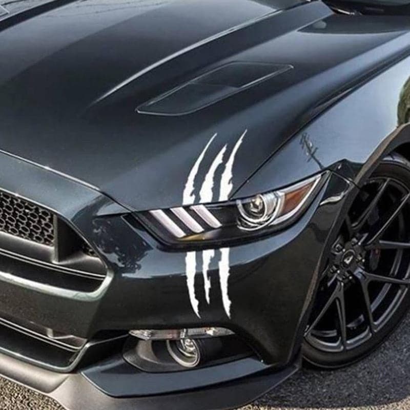 Auto Car Sticker Reflective Monster Claw Scratch Stripe Marks Headlight Decal