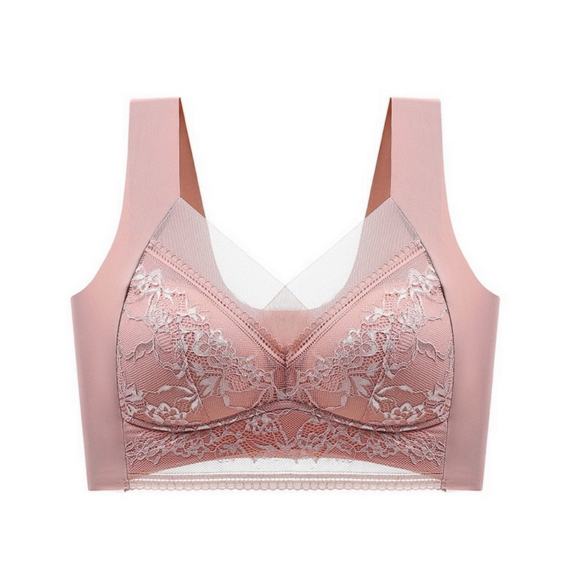 Bras For Women Beautiful Push Up Seamless Wire Free Bras Sport Active Wear Lace Bra Top Underwear Brassiere Bralette Mujer