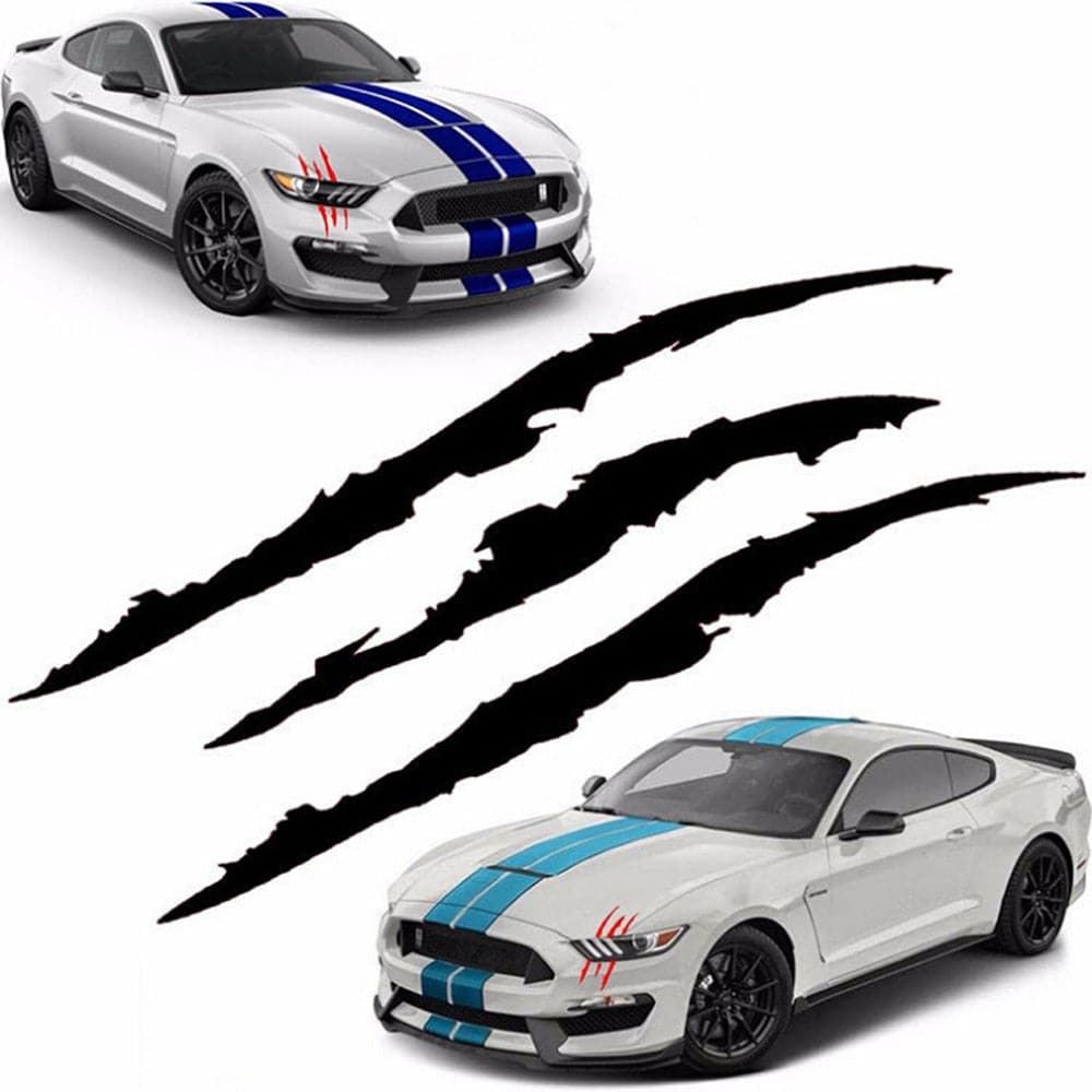 Auto Car Sticker Reflective Monster Claw Scratch Stripe Marks Headlight Decal