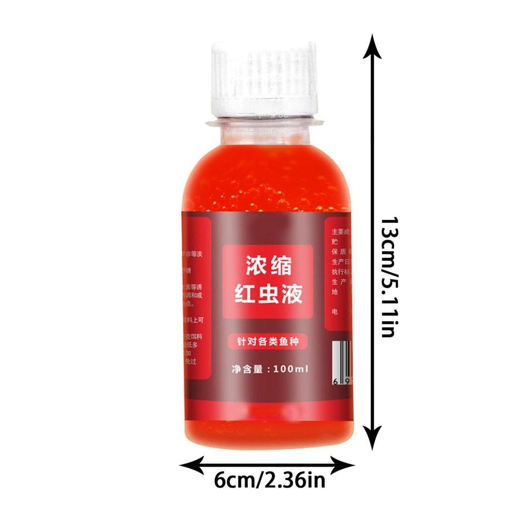 100ML Fishing Red Worm Attractant Bait Liquid