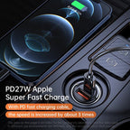 Car Charger Quick Charge QC 3.0 Mini Alloy Fast Charging Car Charger Alloy Flush Fit Pull Ring