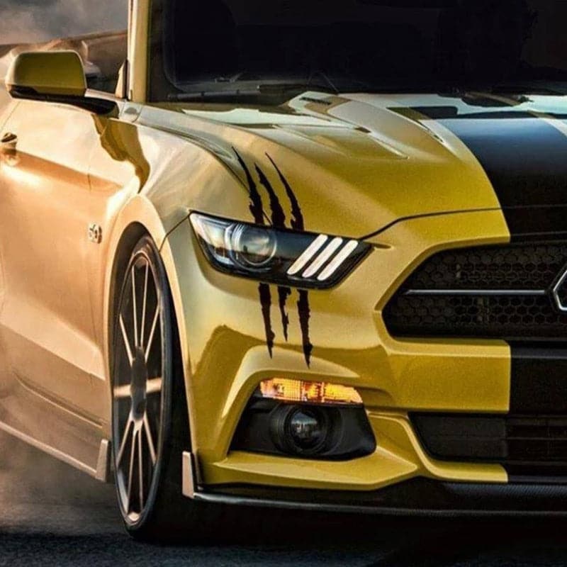 Auto Car Sticker Reflective Monster Claw Scratch Stripe Marks Headlight Decal Car Stickers