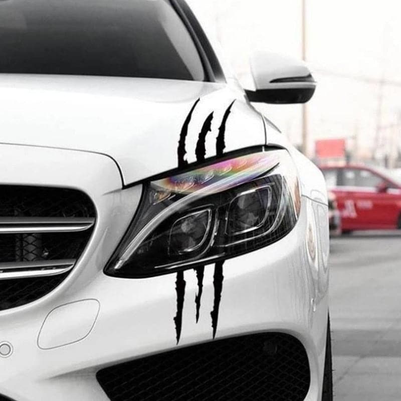 Auto Car Sticker Reflective Monster Claw Scratch Stripe Marks Headlight Decal Car Stickers