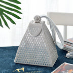 2024 Diamond Clutch Bag Ladies Luxury Party Evening Bag Fashion Triangle Wedding Bridal Bag