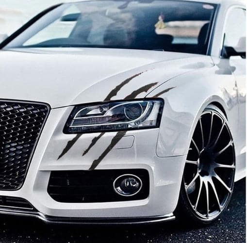 Auto Car Sticker Reflective Monster Claw Scratch Stripe Marks Headlight Decal