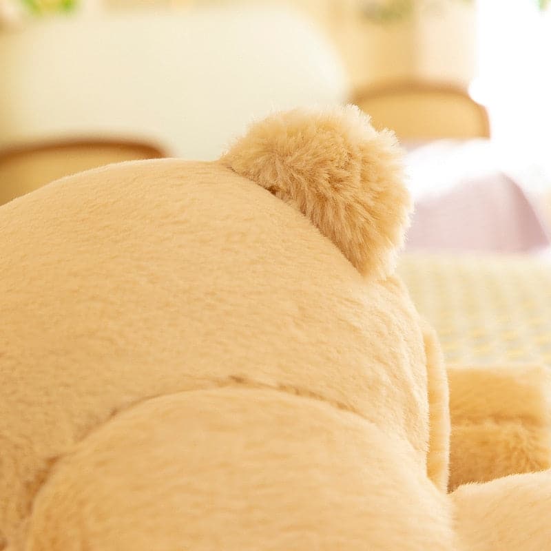 New Love Pink Bear Doll Brown Cute Plush Toy Children's Room Decorations Girls Festival Large Doll Gift