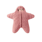 TK Baby 2023 Starfish Pajamas Baby One-piece Clothes Starfish Cute Romper Sleeping Bag Baby Hugging Clothes Thickening  2T-8T