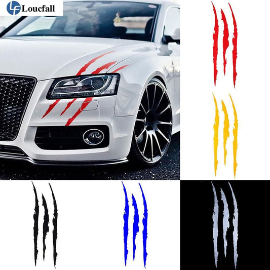 Auto Car Sticker Reflective Monster Claw Scratch Stripe Marks Headlight Decal Car Stickers