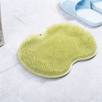 Shower Foot Scrubber Massager Cleaner Acupressure Mat Non-Slip Improve Circulation Exfoliation Massage Silicone Bath Pad