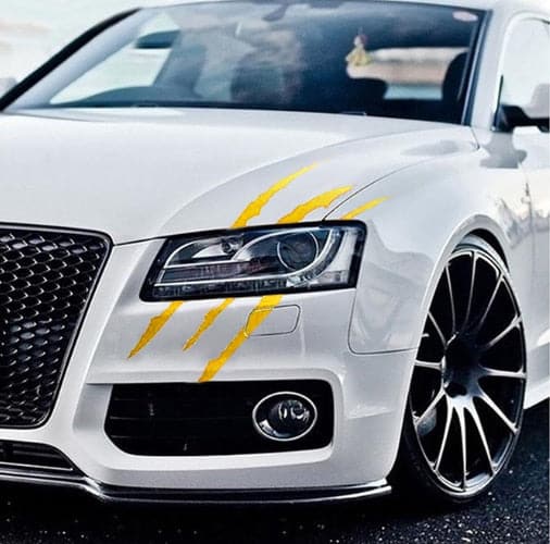 Auto Car Sticker Reflective Monster Claw Scratch Stripe Marks Headlight Decal