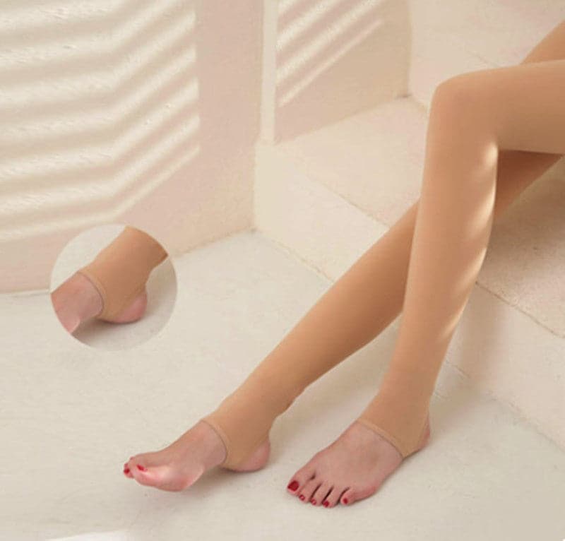 TikTok Warm Pantyhose Winter Onesize Plush Sock Pants Thermal Stockings