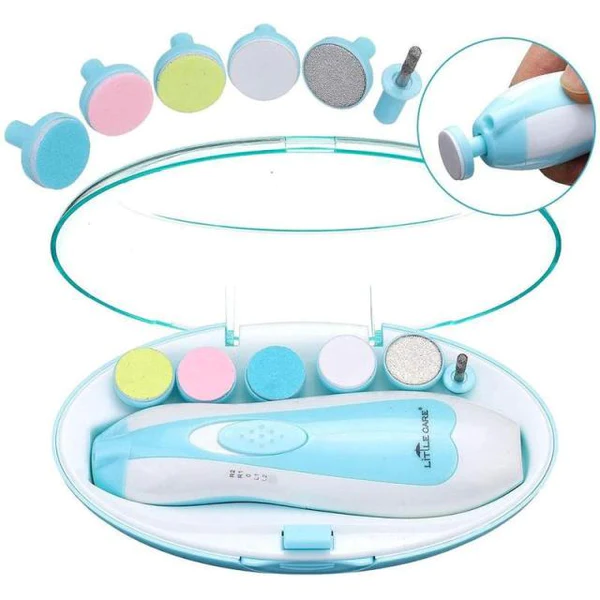 Safety Electric Baby Nail File Clippers Toes Fingernail Cutter Trimmer Manicure Tool Manicure Pedicure Care Tool Set For Kids