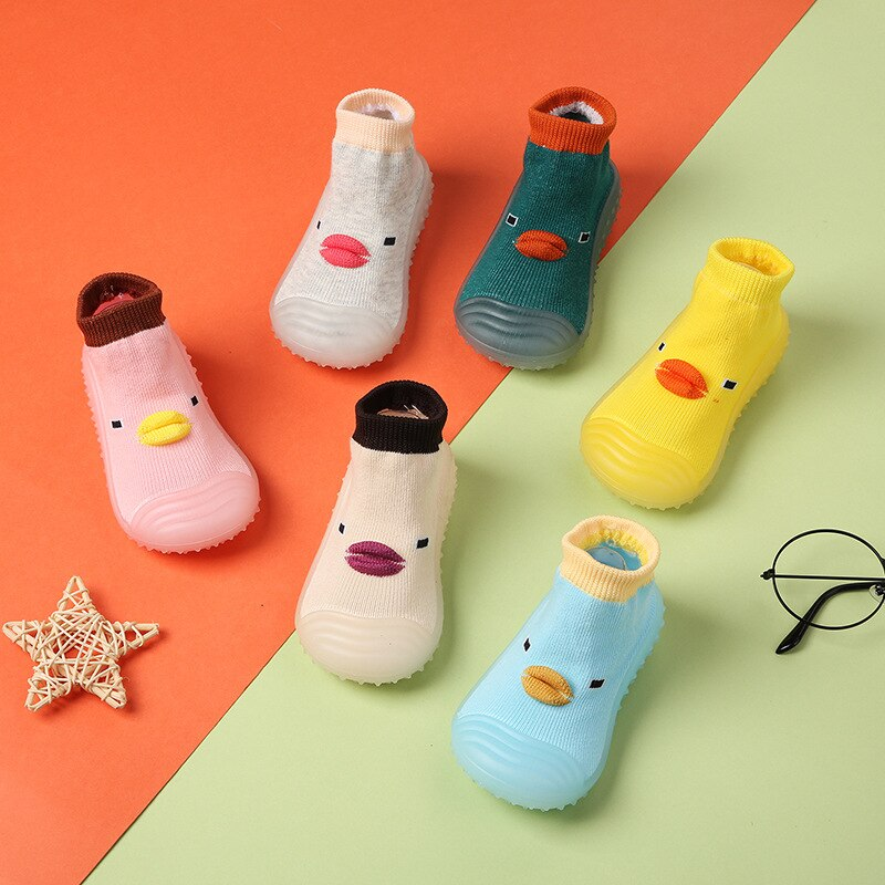 Cartoon Baby Toddler Shoes Boy Girls Wear Resistant Non-slip Casual Socks Shoes