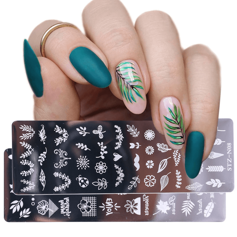 DIY Nail Printing Sticker Template Small Printing Plate