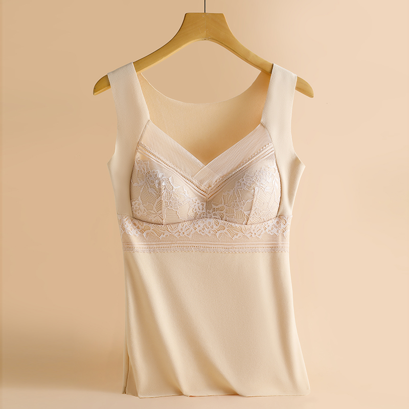 Thermal Lace Underwear Warm Plus Size Vest Top Lingerie Women Winter Inner Wear Thermal Shirt Undershirt Intimate
