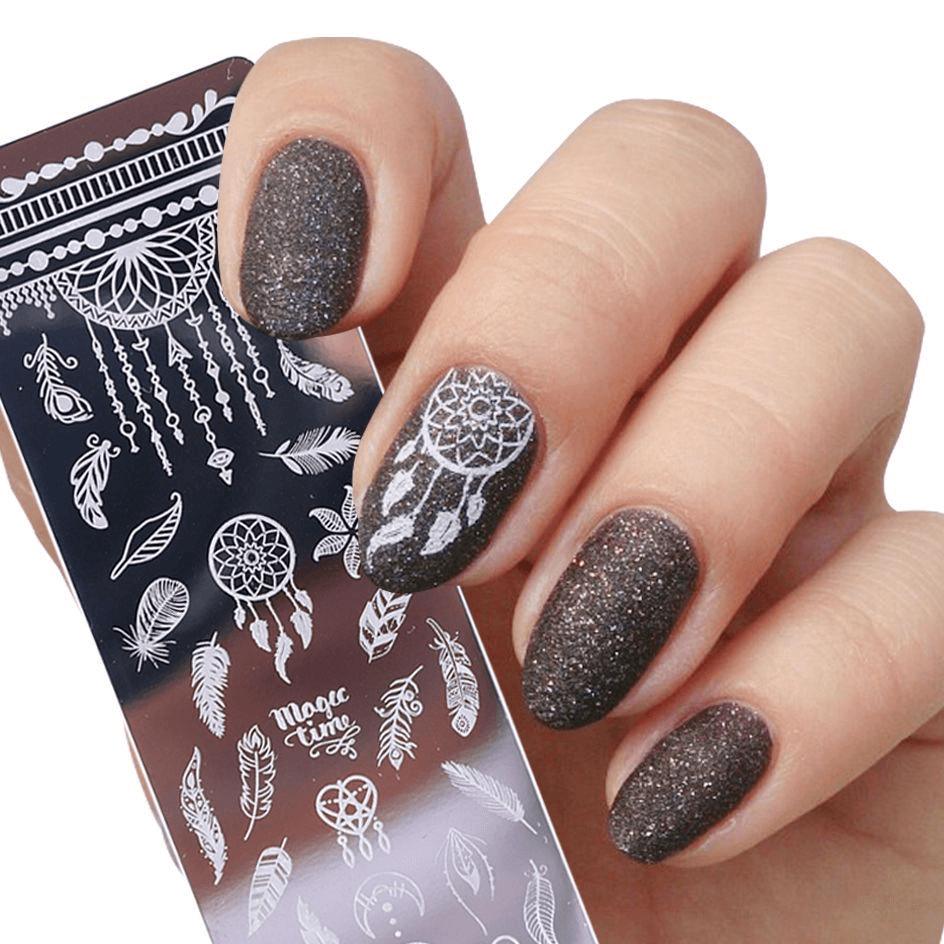 DIY Nail Printing Sticker Template Small Printing Plate