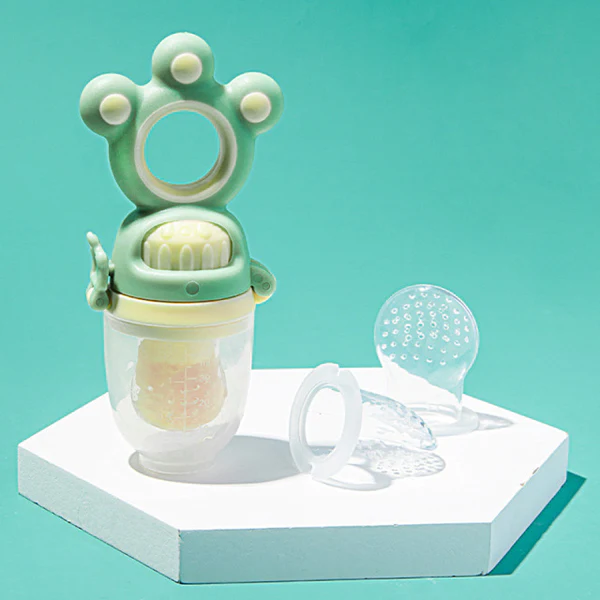 Baby Teether Nipple Fresh Fruit Food Vegetable Bite Bag Pacifier Safe Eat Silicone Feeder Supplement Oral Care Bottle Teat