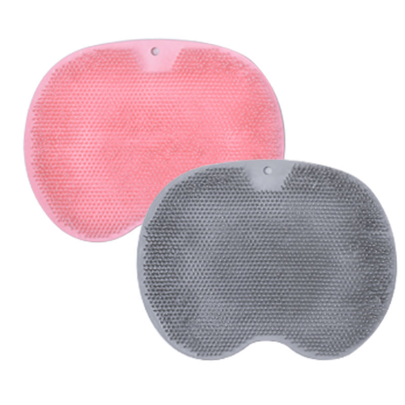 Shower Foot Scrubber Massager Cleaner Acupressure Mat Non-Slip Improve Circulation Exfoliation Massage Silicone Bath Pad