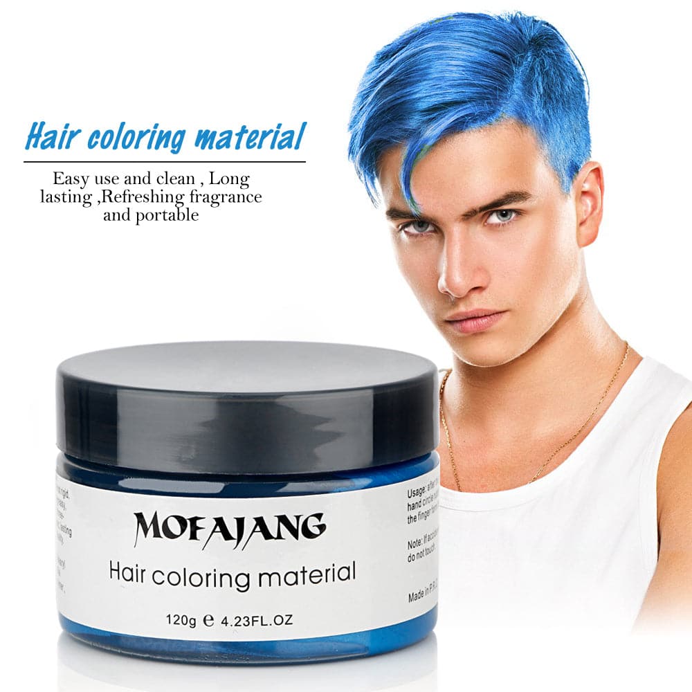 Seven Colors Hair Color Wax Hair Dye Temporary Disposable Hair Chalk Paste Creme Modeling Easy Wash