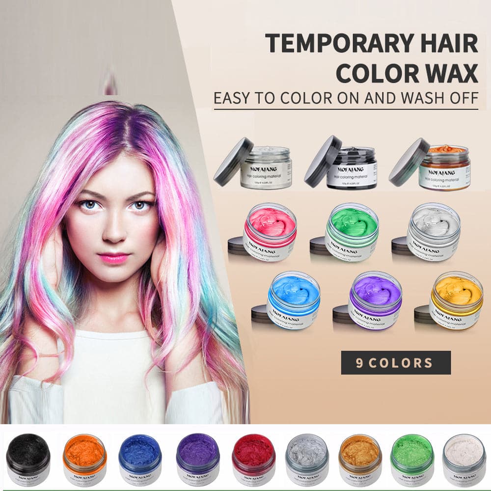 TikTok Color Hair Wax Dye Styling Hair Strong Gel Cream Hair Dye for Women Men 7777