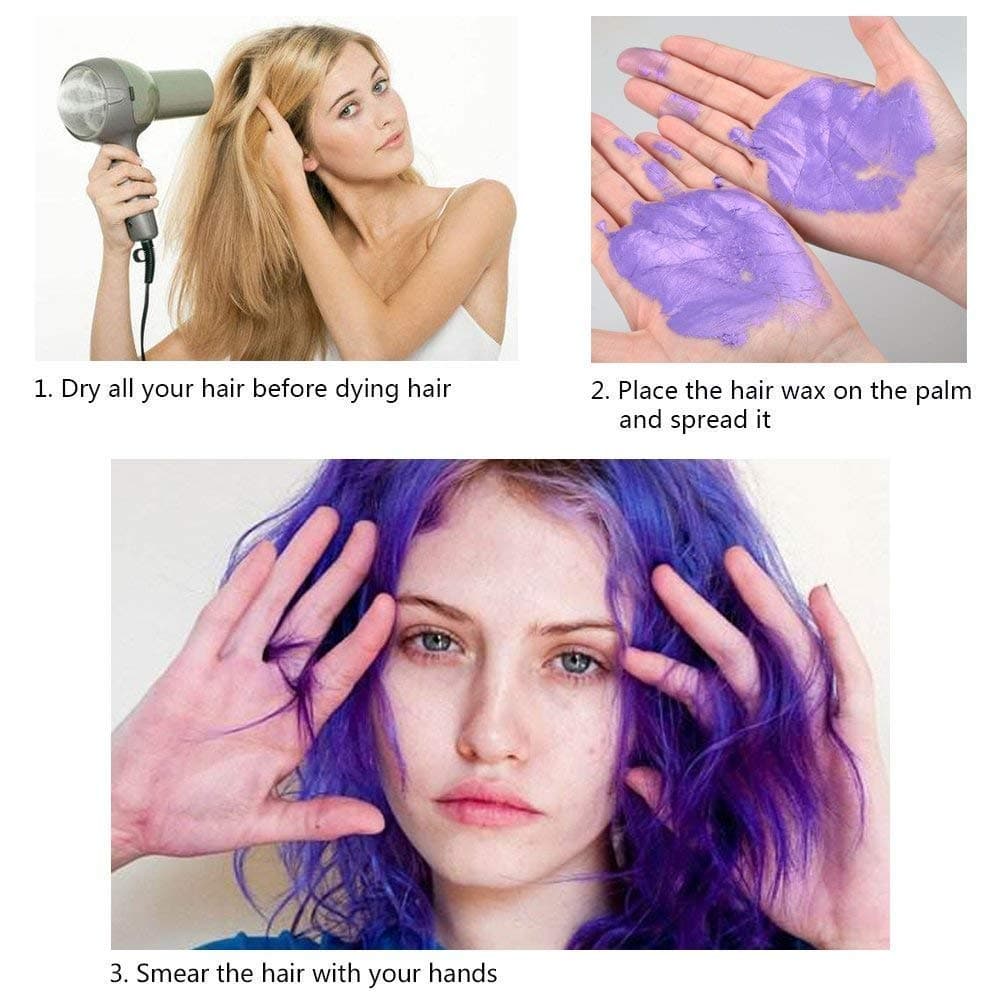 TikTok Color Hair Wax Dye Styling Hair Strong Gel Cream Hair Dye for Women Men 7777