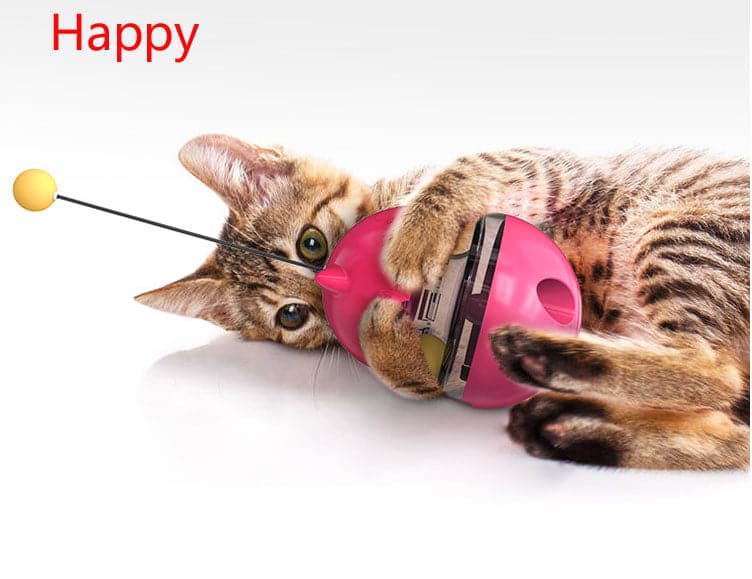 Cat Toy Lucky Cat Shake Cat Funny Cat Stick Boring Artifact Track Ball Leak Proof Food Ball Toy