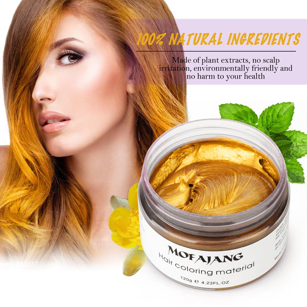 TikTok Color Hair Wax Dye Styling Hair Strong Gel Cream Hair Dye for Women Men 7777