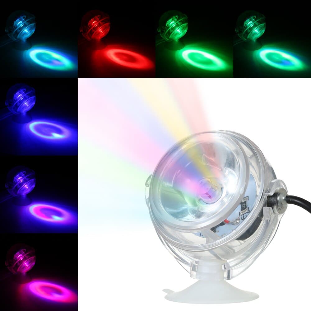 5V Colorful Aquarium LED Lighting Waterproof Submersible Aquarium Light Underwater Electronic Fish Tank Lamp