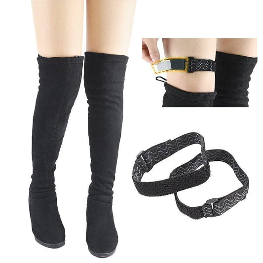 2Pcs Boots Belt Strap Women Fixing Shoes Anti Fall Accessories Elastic Adjustable Inside Non Slip Adhesive Tape Elastic Cord