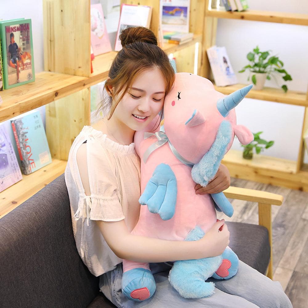 li 1pc 50cm Cute Unicorn Plush Toys for Kids Stuffed Animals Soft Doll Cartoon Unicorn Animal Horse High Quality Gift For Children