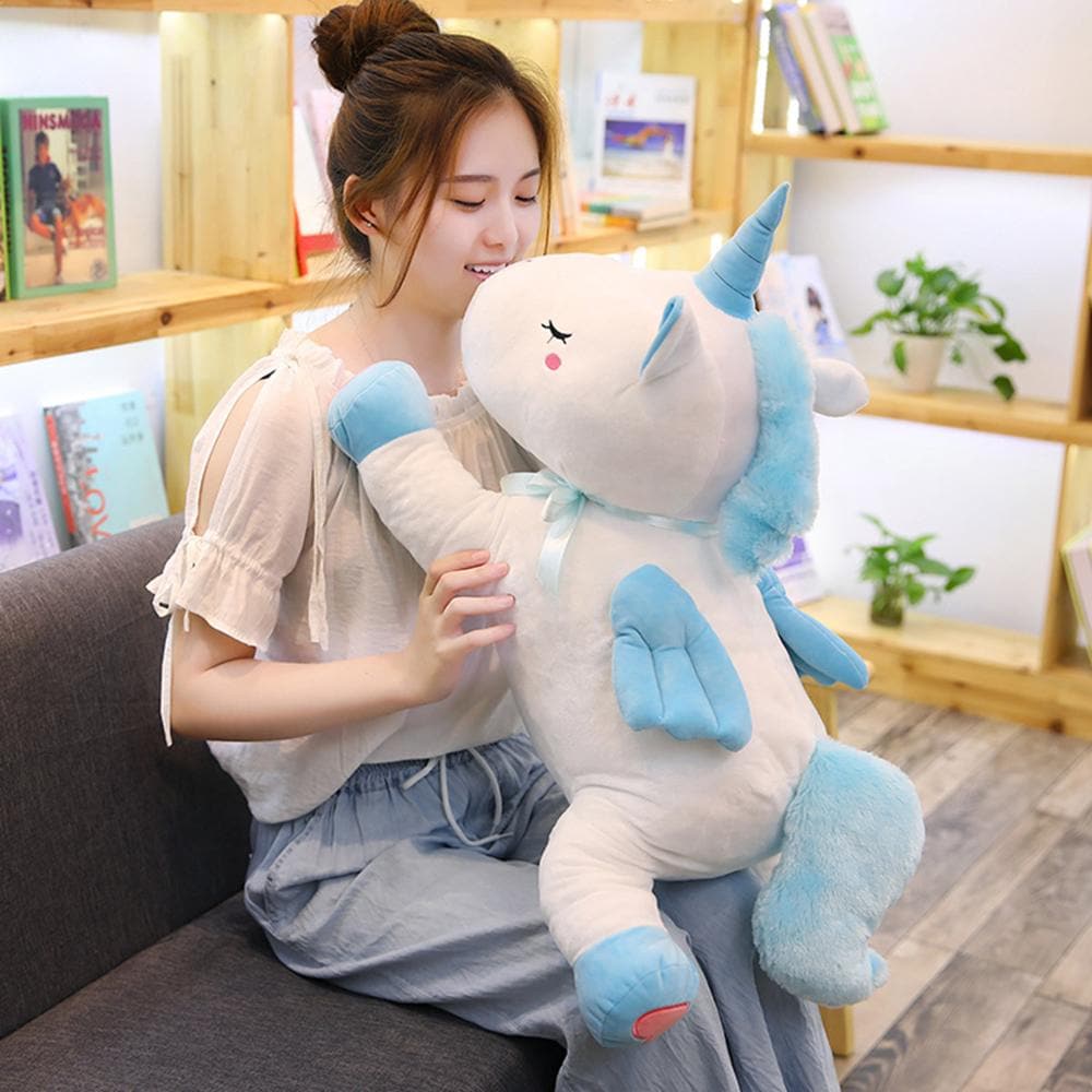li 1pc 50cm Cute Unicorn Plush Toys for Kids Stuffed Animals Soft Doll Cartoon Unicorn Animal Horse High Quality Gift For Children