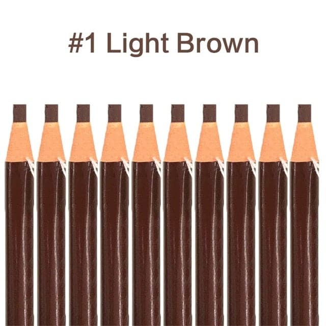 10pcs/set 5 Colors Available Eyebrow Pencil Shadows Cosmetics for Makeup Tint Waterproof Microblading Pen Eye Brow Natural Beauty