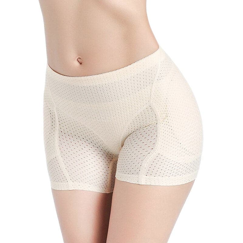 Women Mesh Breathable Buttocks Push up Hip Pad Fake Ass Boxer Lingerie Raises Butt Shaping Underwear Push up False Ass Panties