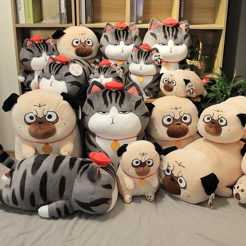 Super Emperor Cat and Dog Plush Toy Sleeping Pillow House Decorative Pillow Creative Gifts