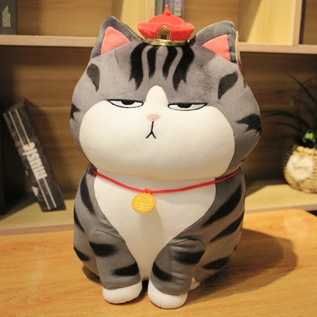 Cute Soft Despise Cat Plush Toy Fat Round Dog Doll Sleeping Pillow High Quality Bed Decor Birthday Gift for Kids